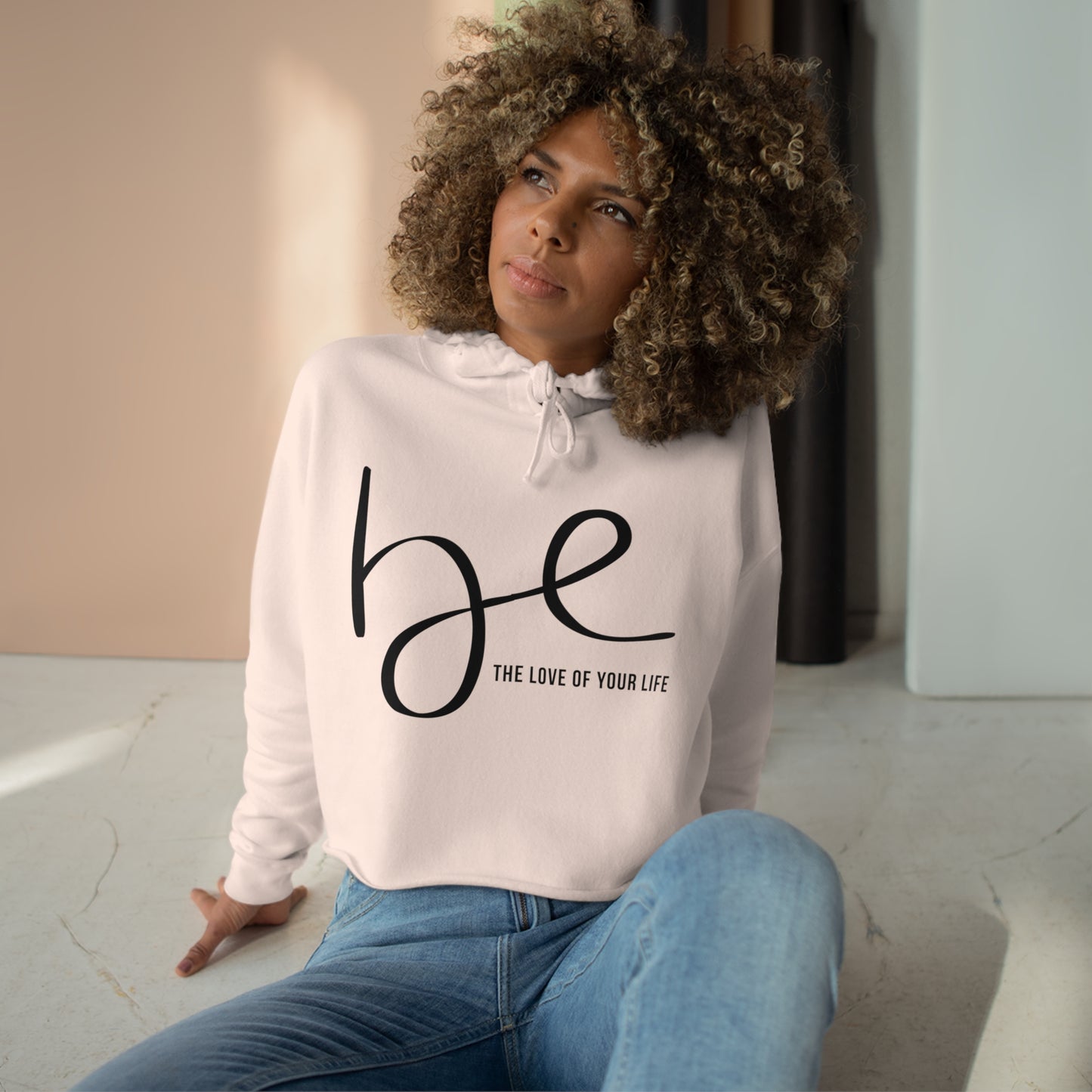 Be The Love of Your Life Crop Hoodie
