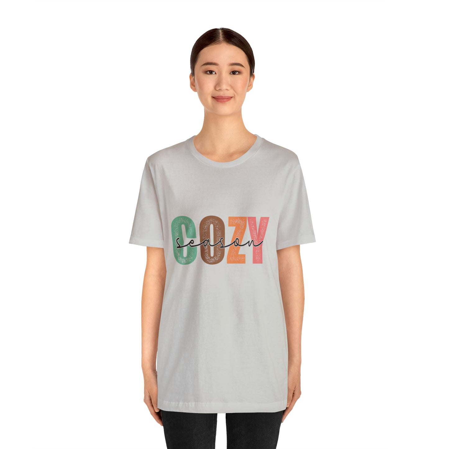 Cozy Season Cotton Blend Unisex Jersey Short Sleeve Tee Season Shirt Cozy Tshirt