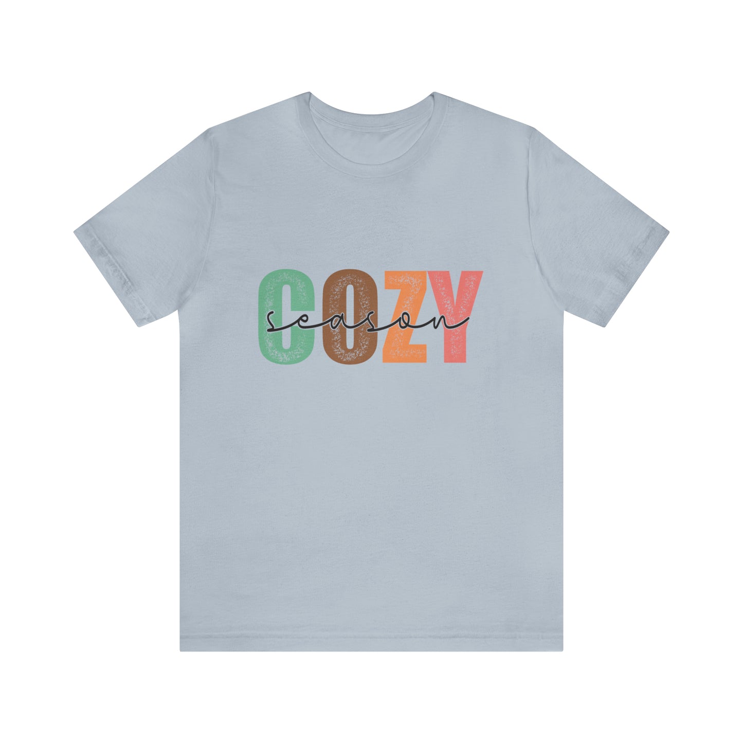 Cozy Season Cotton Blend Unisex Jersey Short Sleeve Tee Season Shirt Cozy Tshirt