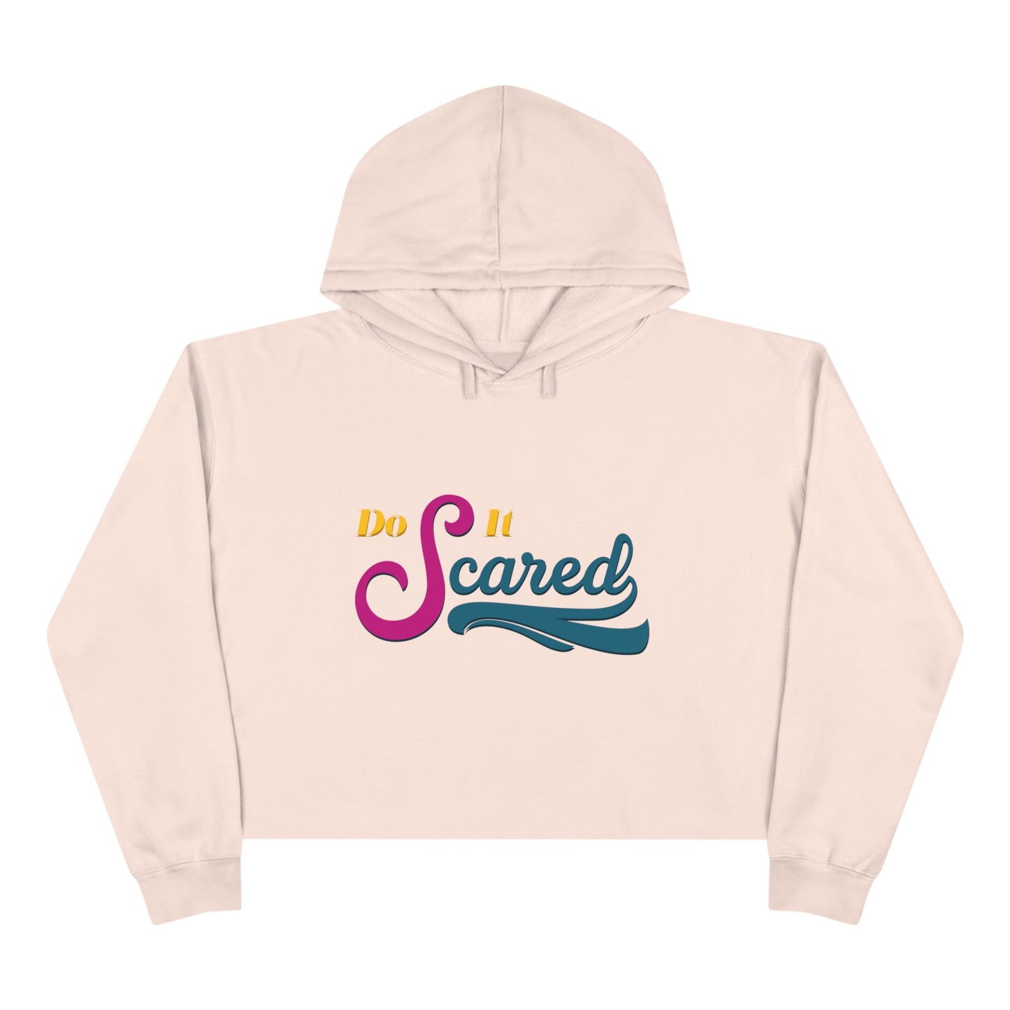 Do It Scared Cropped Hoodie