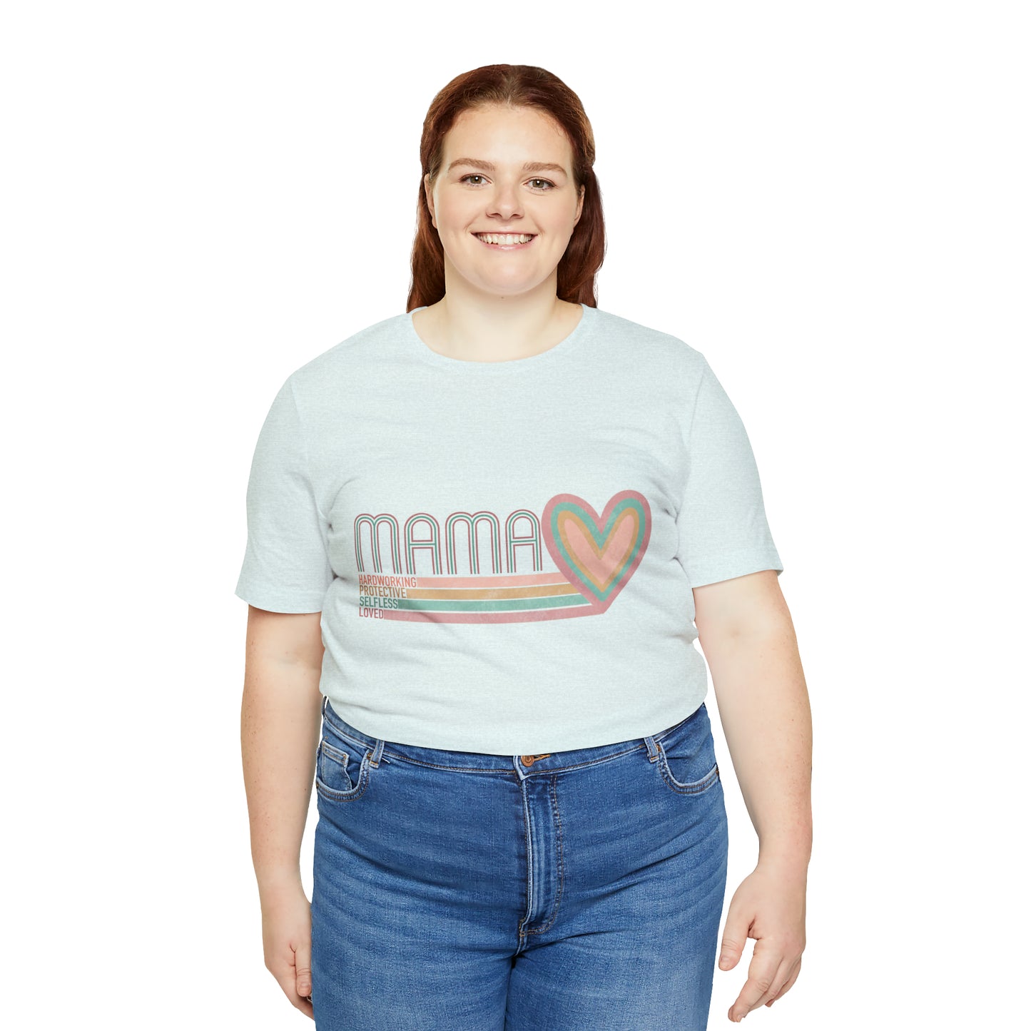 Mama Love Cotton Blend Unisex Jersey Short Sleeve Tee Love Shirt