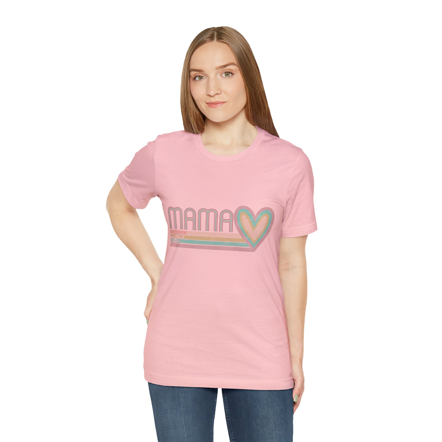 Mama Love Cotton Blend Unisex Jersey Short Sleeve Tee Love Shirt