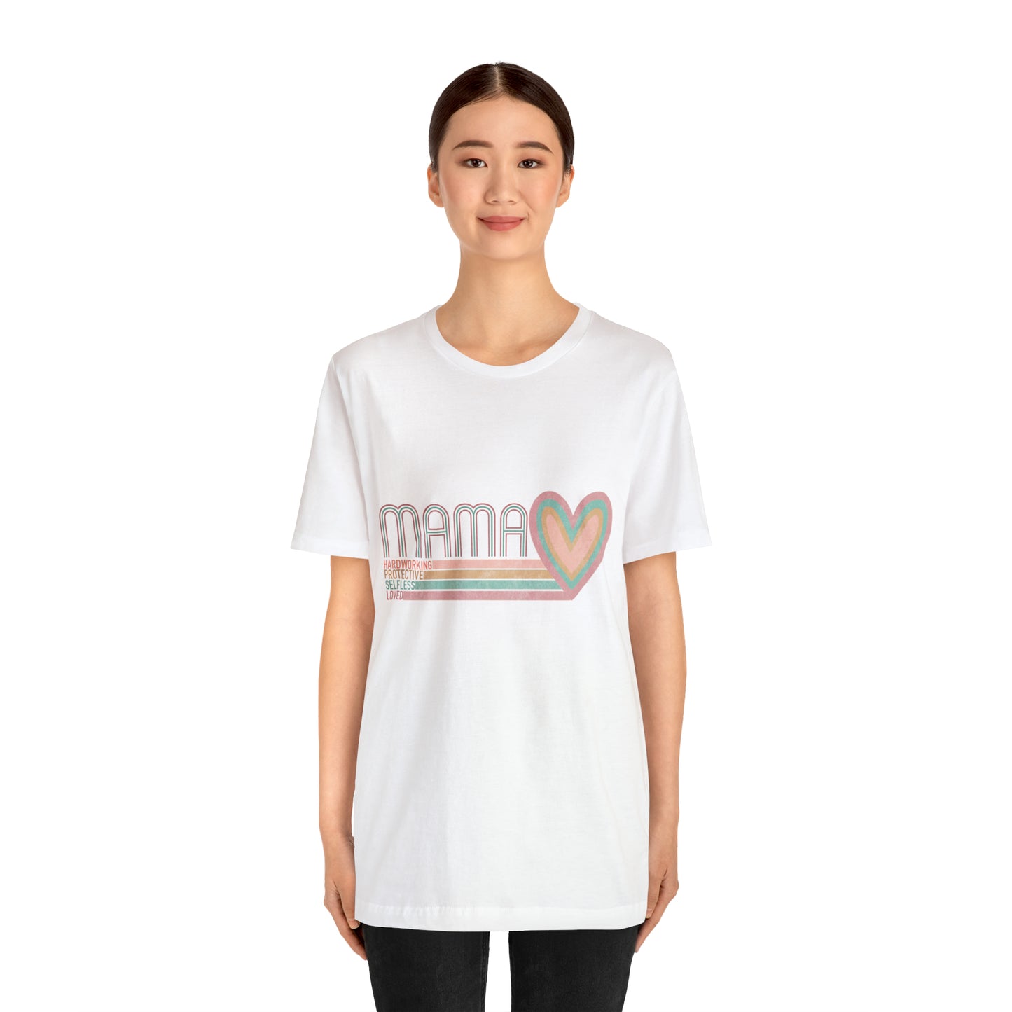 Mama Love Cotton Blend Unisex Jersey Short Sleeve Tee Love Shirt