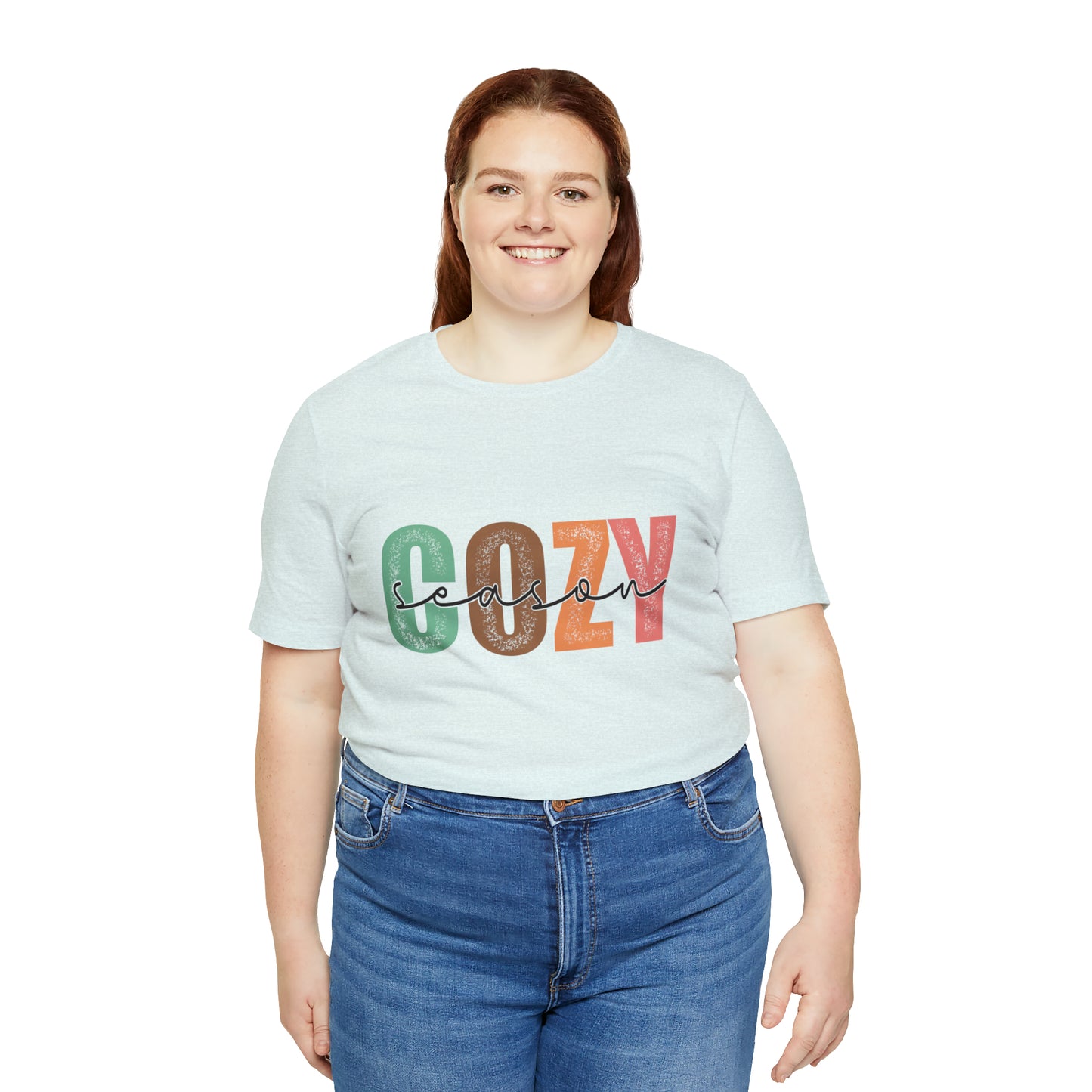 Cozy Season Cotton Blend Unisex Jersey Short Sleeve Tee Season Shirt Cozy Tshirt