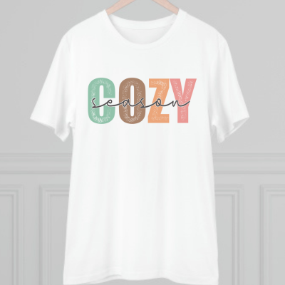 Cozy Season Cotton Blend Unisex Jersey Short Sleeve Tee Season Shirt Cozy Tshirt