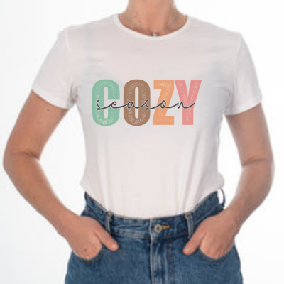 Cozy Season Cotton Blend Unisex Jersey Short Sleeve Tee Season Shirt Cozy Tshirt