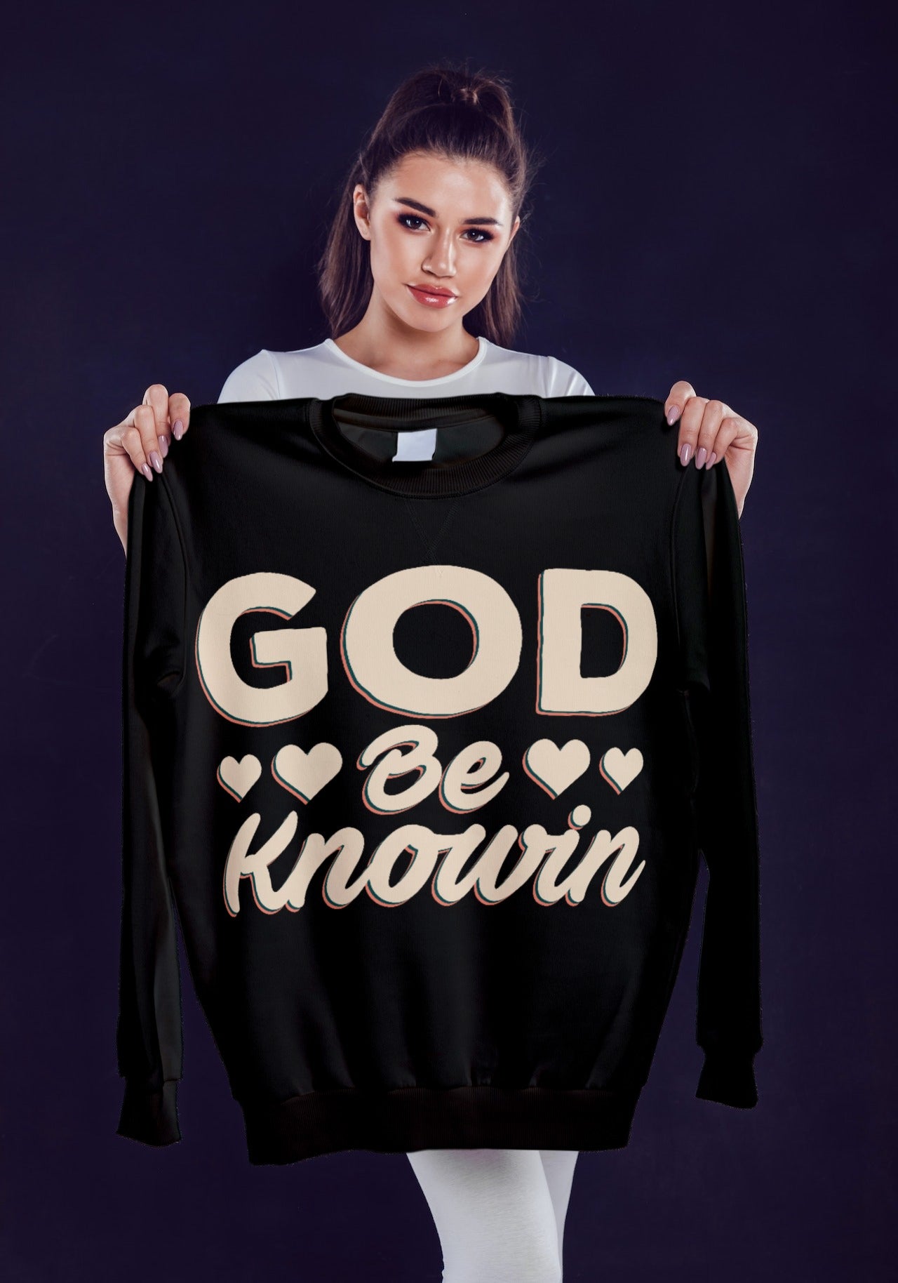 God be knowin cotton Unisex Heavy Blend God knowin Crewneck Sweatshirt